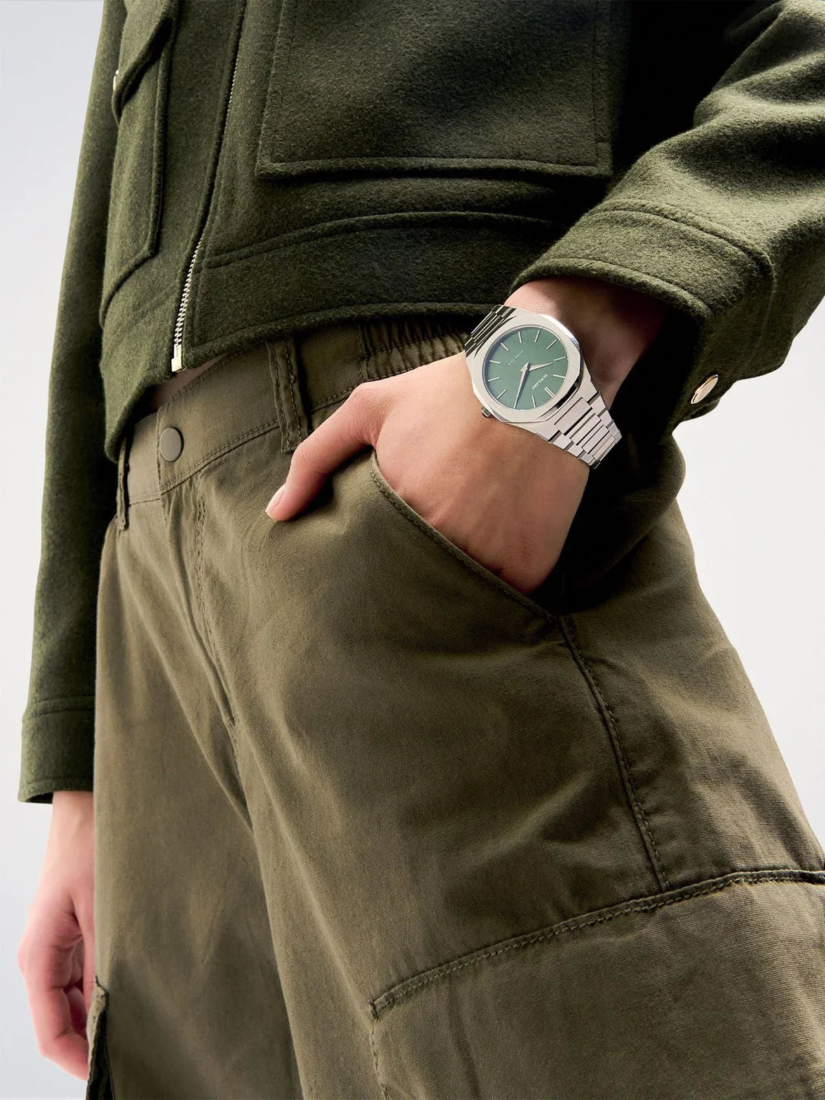D1 MILANO Unisex Stainless Steel Green Watch | D1-UTBJ06