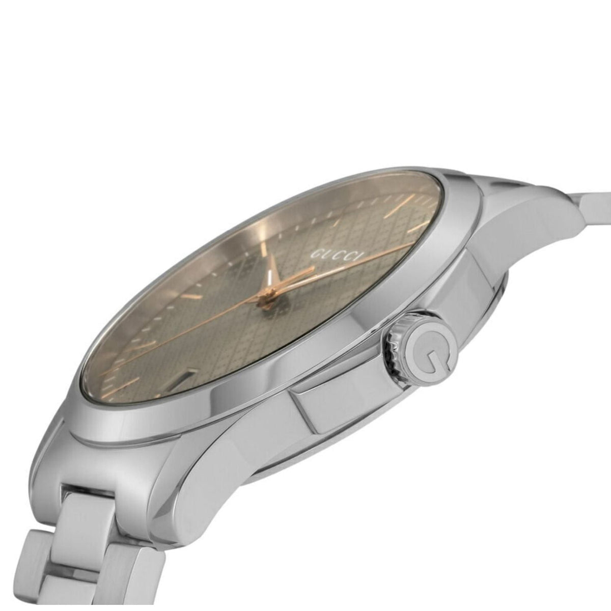 Gucci Unisex G-Timeless Brown Dial Quartz Watch - YA1264053