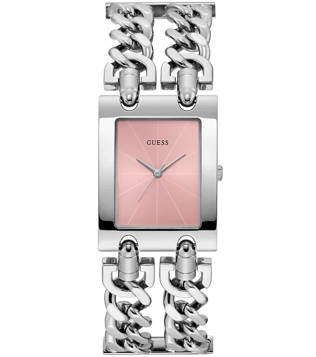 GUESS Mod Heavy Metal Ladies Silver Tone Analog Watch - GW0740L1