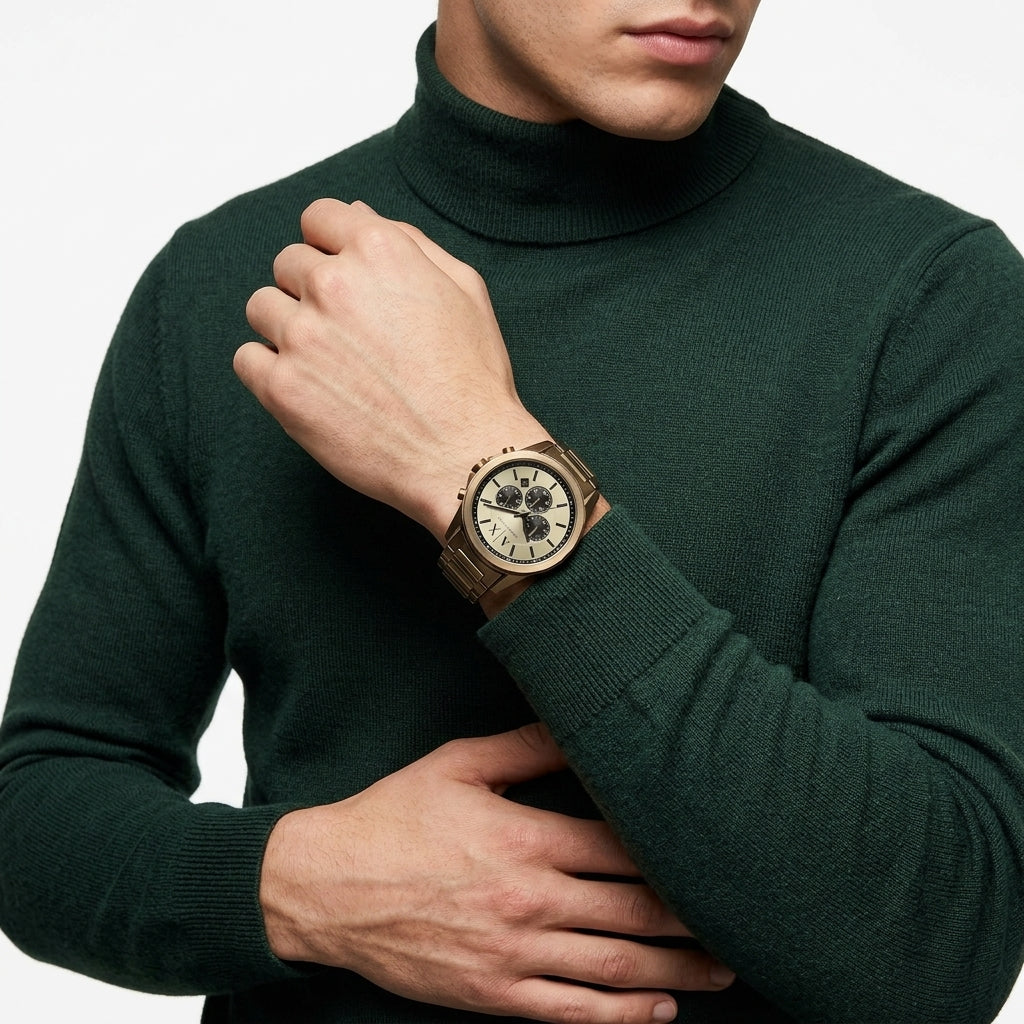 Armani Exchange Banks Chronograph Bronze Men's Watch - AX1739