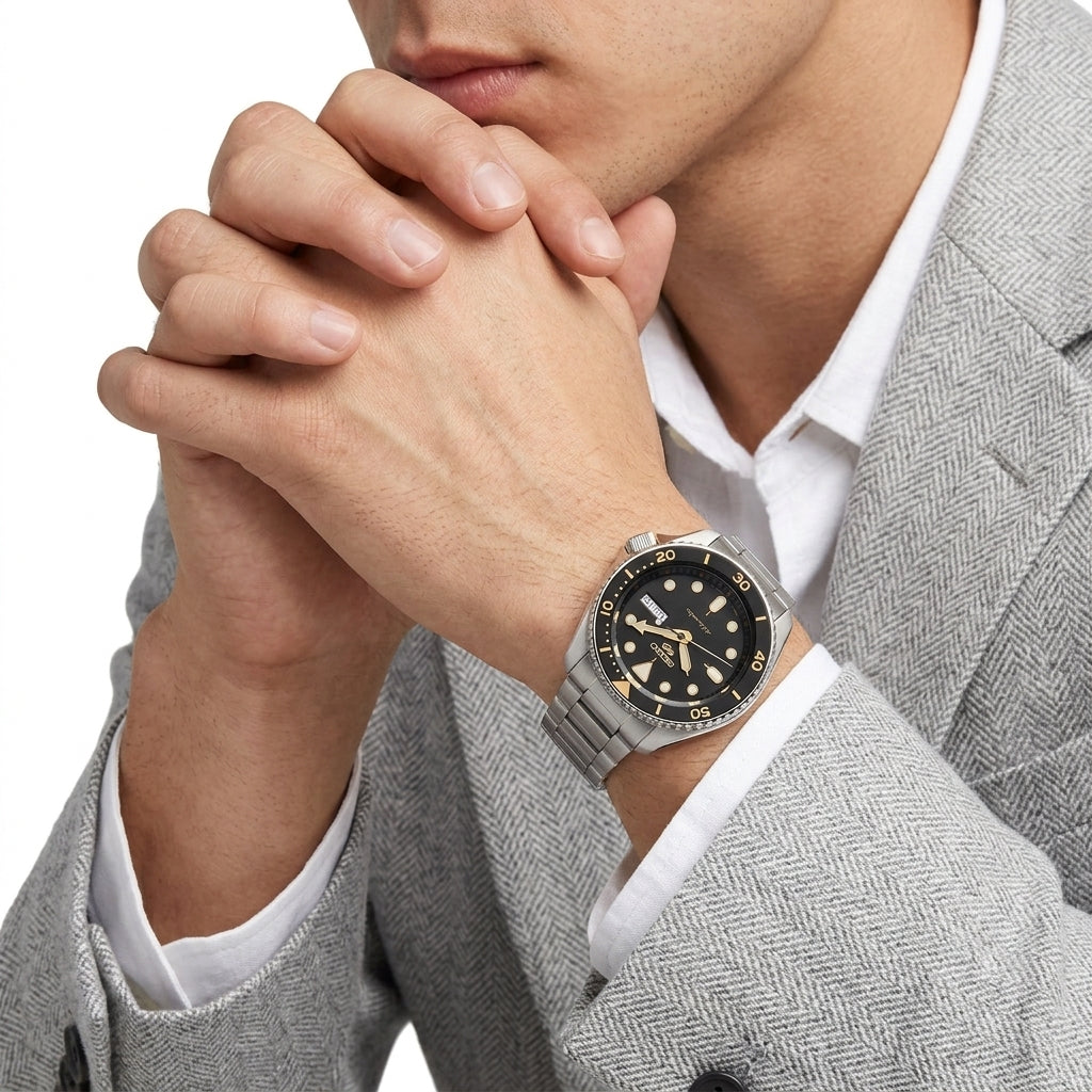 Seiko 5 sports Automatic Black Dial Men's Watch SRPD57K1