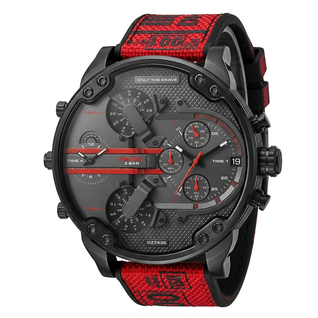 Diesel Mr. Daddy 2.0 Black IP Chronograph Men's Watch DZ7438