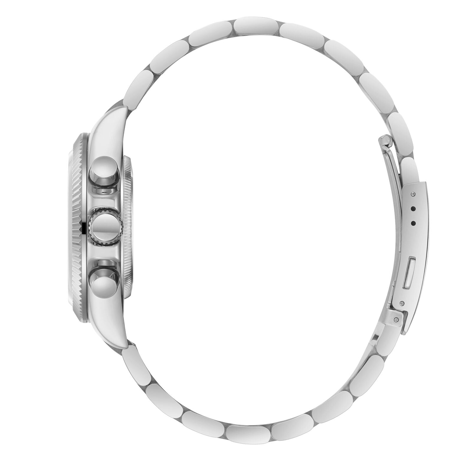 Beverly Hills Polo Club Dual Time Blue Dial Multifunction Silver Watch BP3874X.390