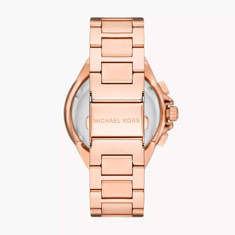 Michael Kors Camille Chronograph White Dial Rose-gold Women's Watch - MK7271
