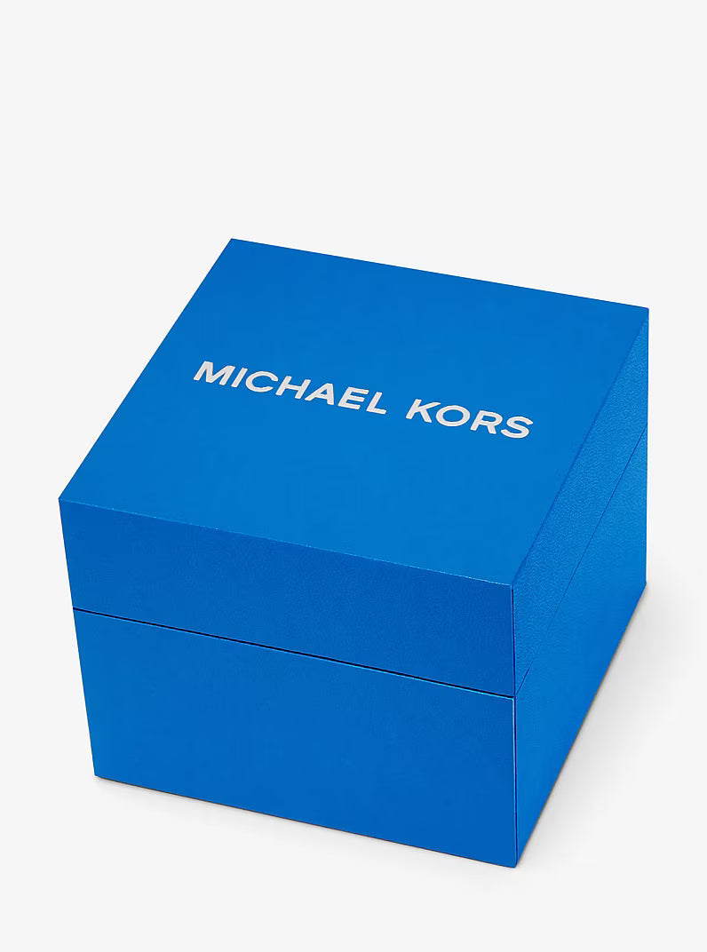 Michael Kors Hunger Stop Oversized Runway Silver-Tone Watch - MK7427