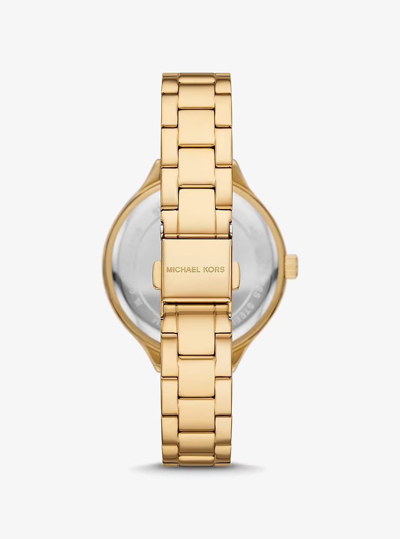 Michael Kors Aspyn Gold-Tone Pavé Watch - MKO1106