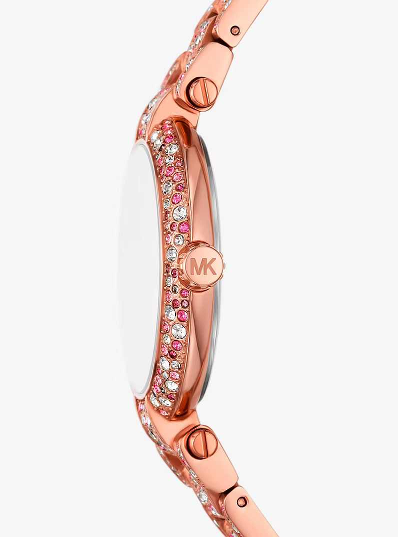 Michael Kors Limited-Edition Laney Pavé Rose Gold-Tone Watch - MKO1152LE
