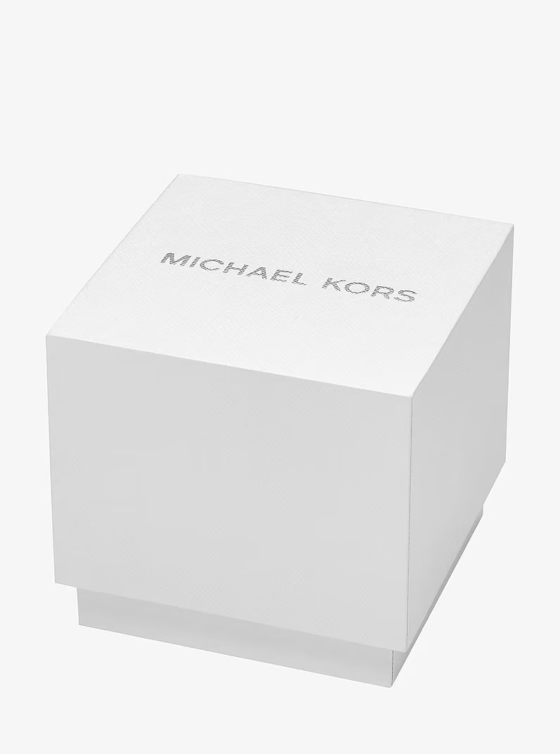 Michael Kors Oversized Everest Silver-Tone Watch in JUNGLE GREEN - MKO1157