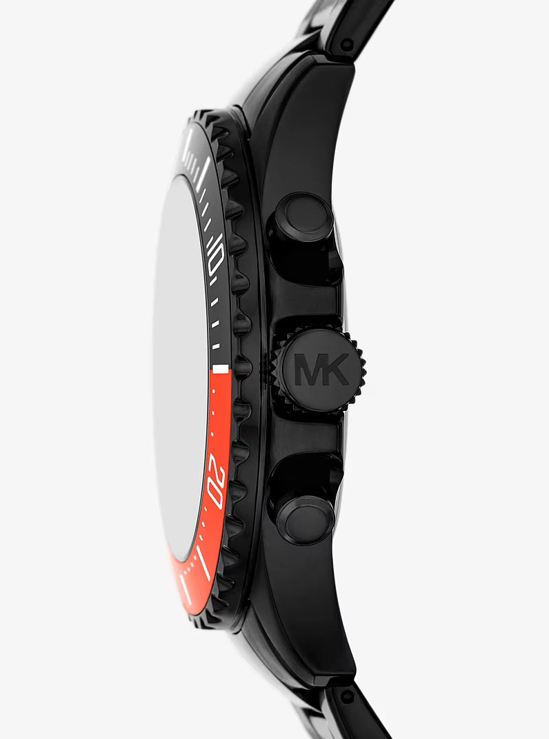 Michael Kors Oversized Everest Black-Tone Watch in RED CLAY - MKO1158