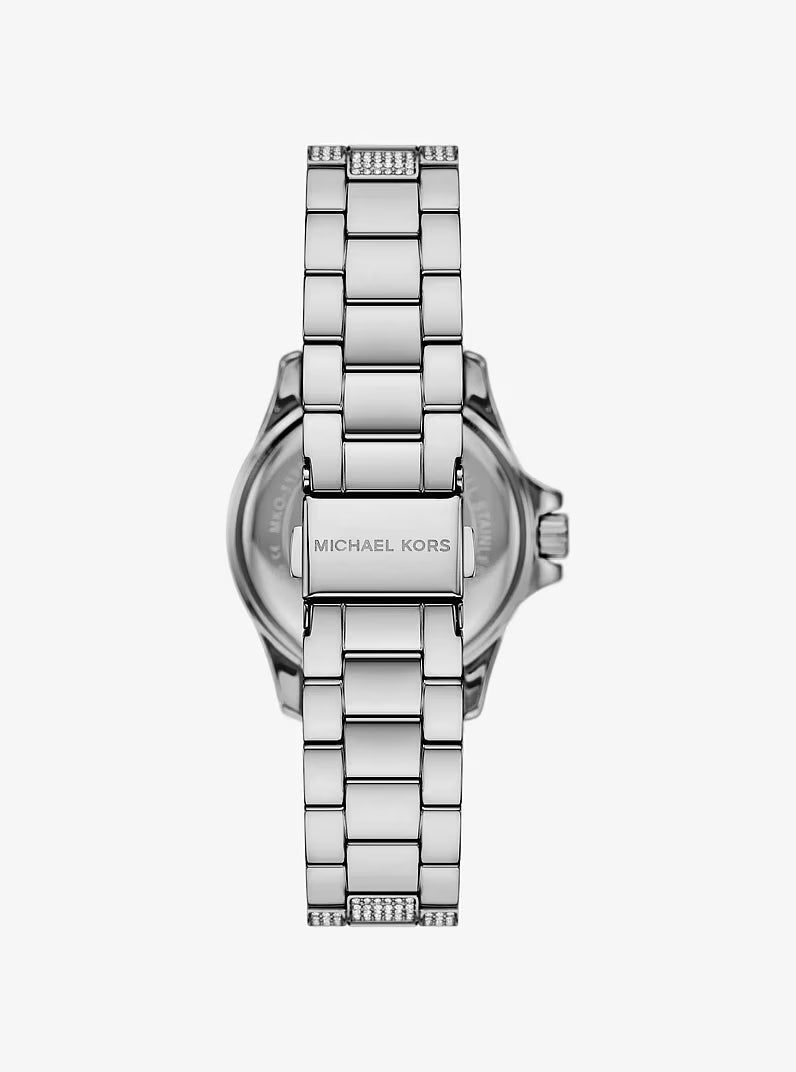 Michael Kors Mini Everest Pavé Silver-Tone Watch - MKO1198