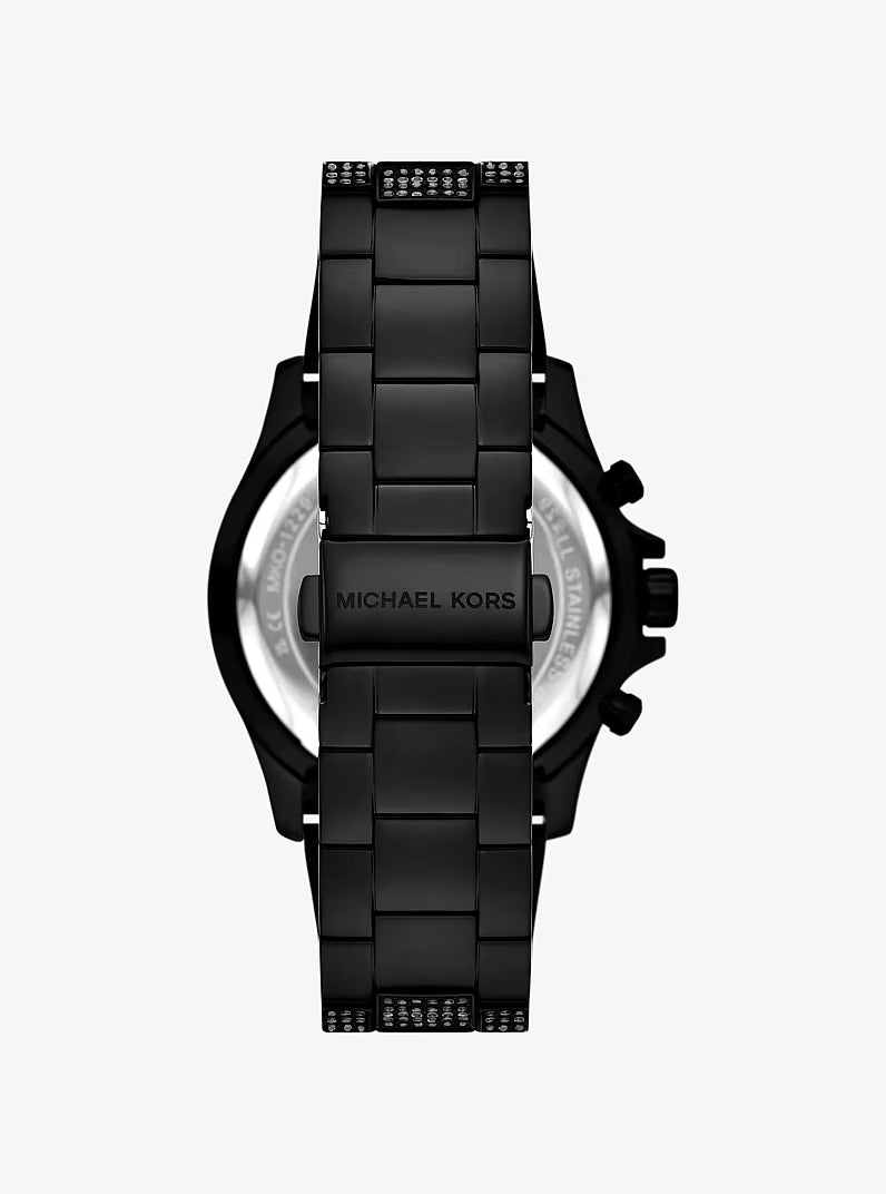 Michael Kors Oversized Everest Pavé Black-Tone Watch - MKO1229