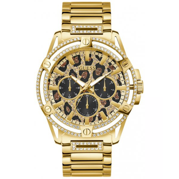 Guess Trend 48mm Animal Print Dial Chronograph Men's Watch - GW0497G4