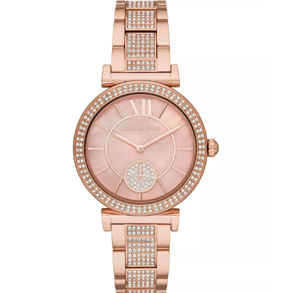 Michael Kors Abbey Three-Hand Rose Gold-Tone Watch - MK4617