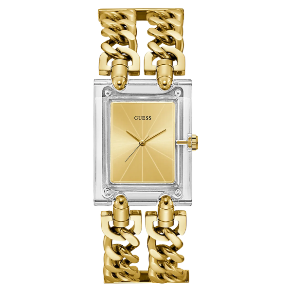 Guess Gold Stainless Steel Champagne Dial Women's Watch- GW0669L1