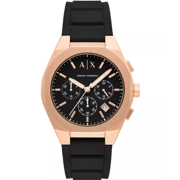 Armani Exchange Sync Black Silicone Men's Watch AX4190