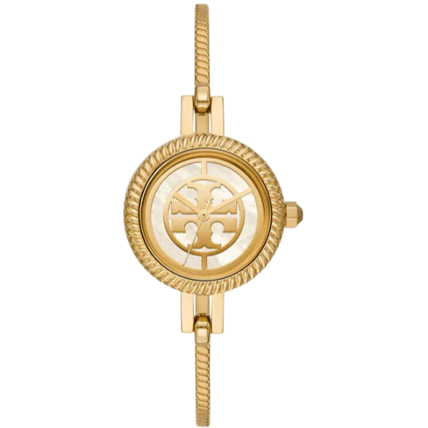Tory Burch Reva Gold Stainless Steel Bangle Strap Women Watches TBW4029