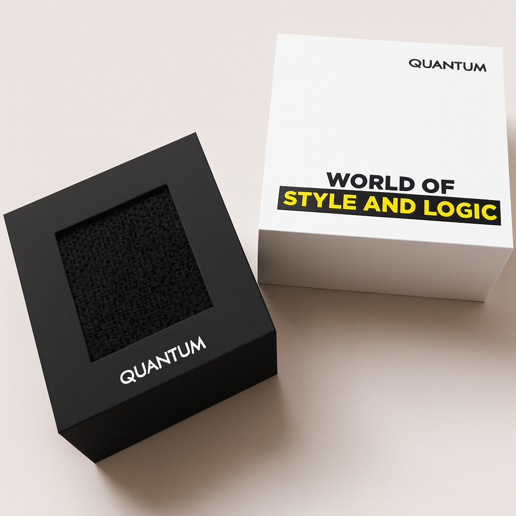 Quantum Black Dial Metal Strap Watch HNG813.650