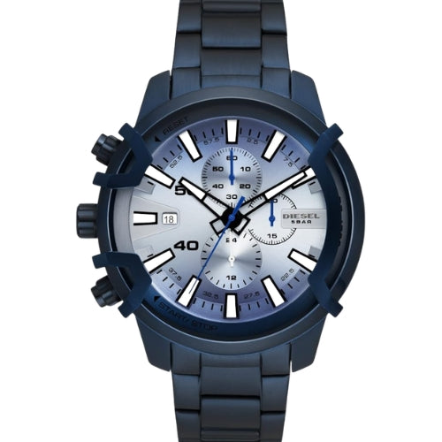 DIESEL Griffed Water-Resistant Chronograph Blue Men Watch-DZ4596