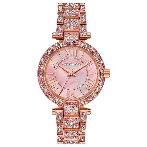 Michael Kors Limited-Edition Laney Pavé Rose Gold-Tone Watch - MKO1152LE