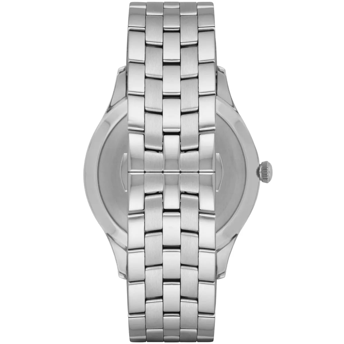 Emporio Armani Lambda watch articulated bracelet band detail view