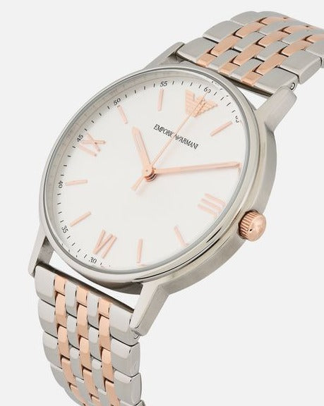 Emporio Armani Quartz Silver Dial Stainless Steel Men's Watch - AR11093