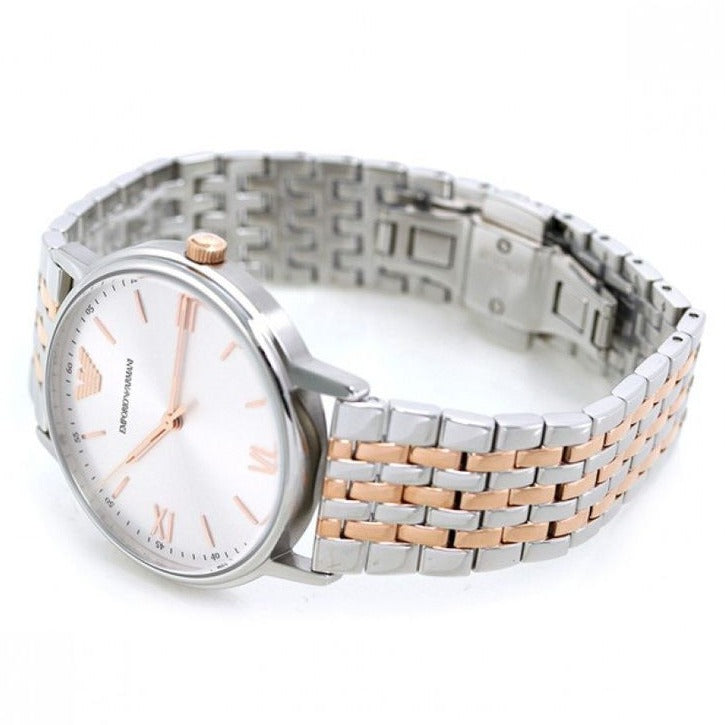 Emporio Armani Quartz Silver Dial Stainless Steel Men's Watch - AR11093