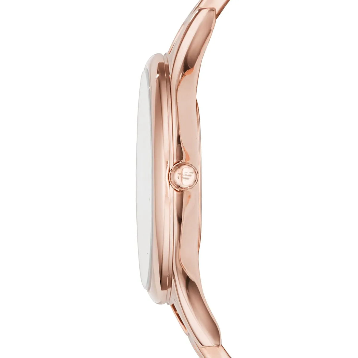 Emporio Armani Aurora Quartz Silver Dial Gold Steel Strap Women's Watch - AR11108