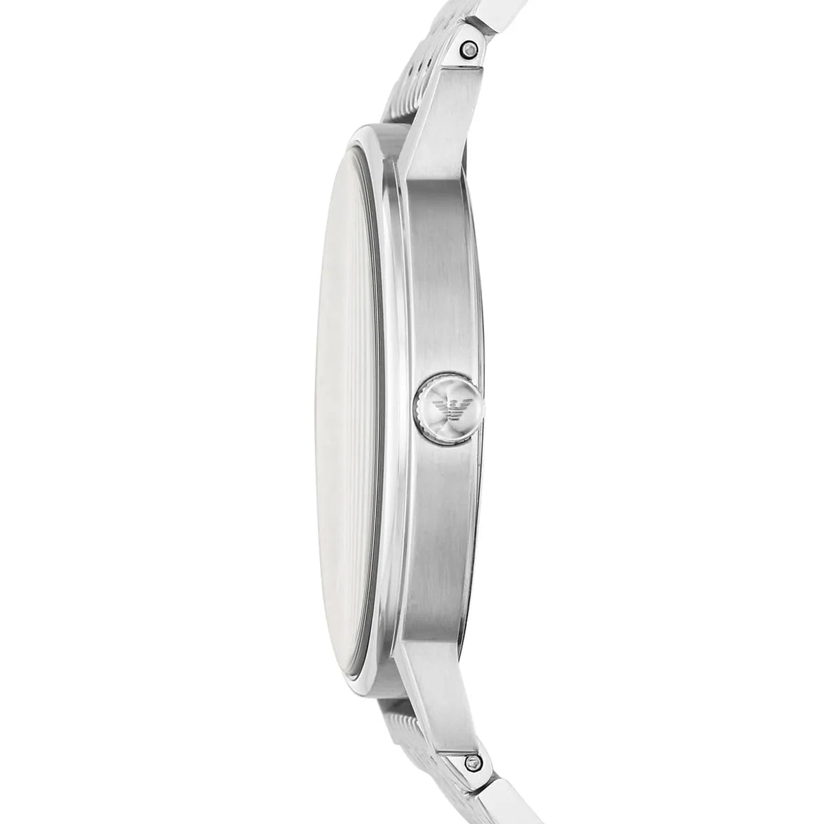 Emporio Armani Kappa Men's Black Dial Silver Bracelet Watch AR11152
