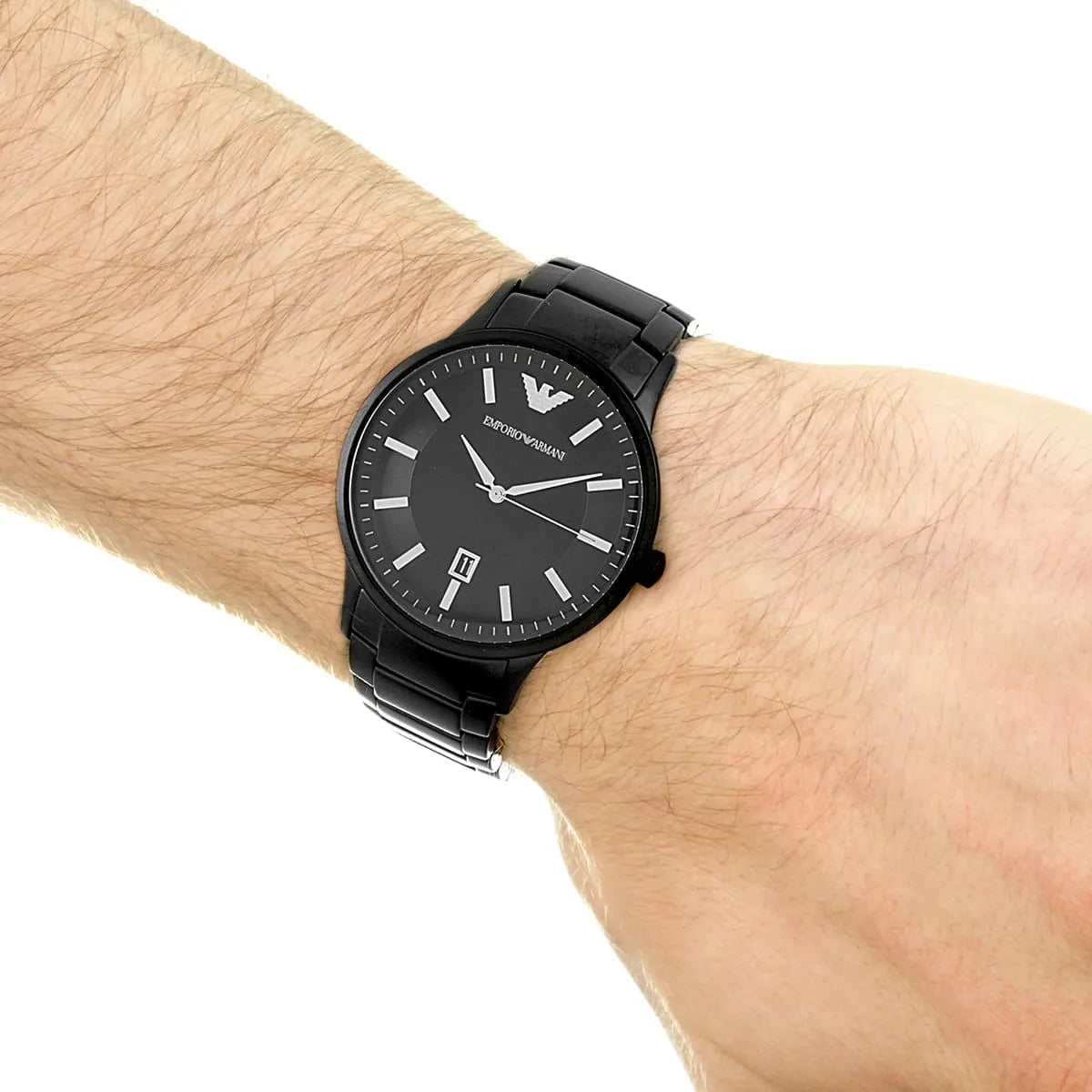 Emporio Armani Renato Quartz Black Dial Men's Watch - AR11184