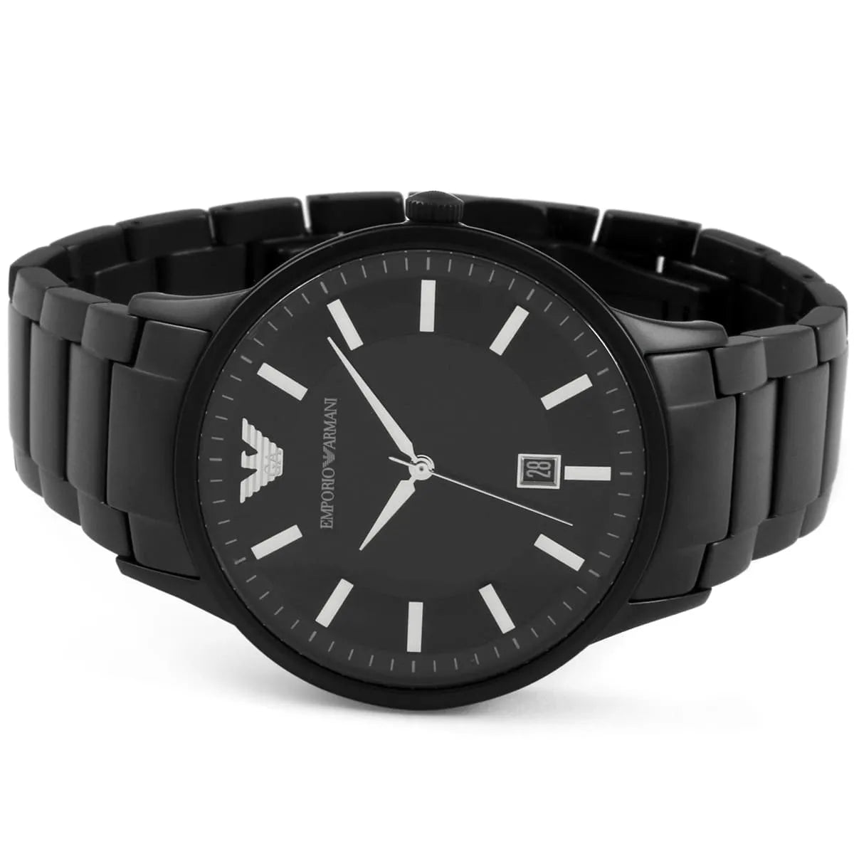 Emporio Armani Renato Quartz Black Dial Men's Watch - AR11184