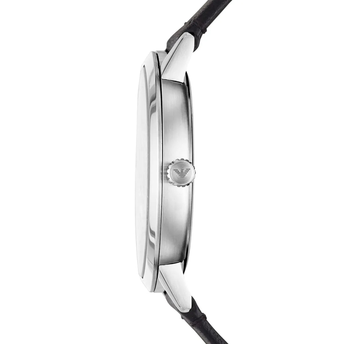 Side profile of Emporio Armani Ruggero AR11193 showing case thickness and lugs