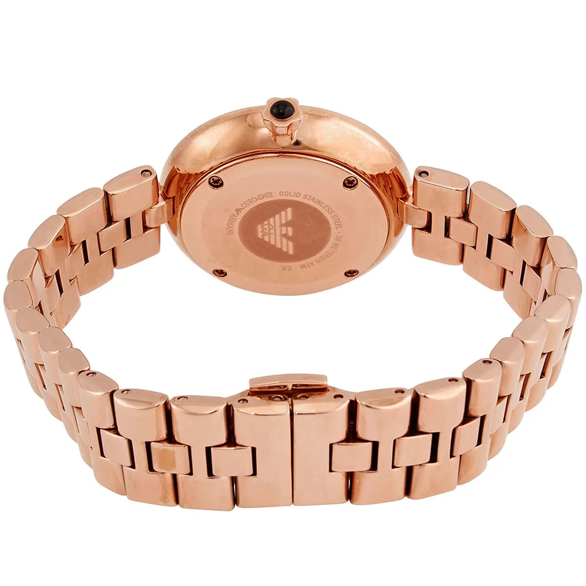 Emporio Armani Arianna bracelet detail in rose gold stainless steel