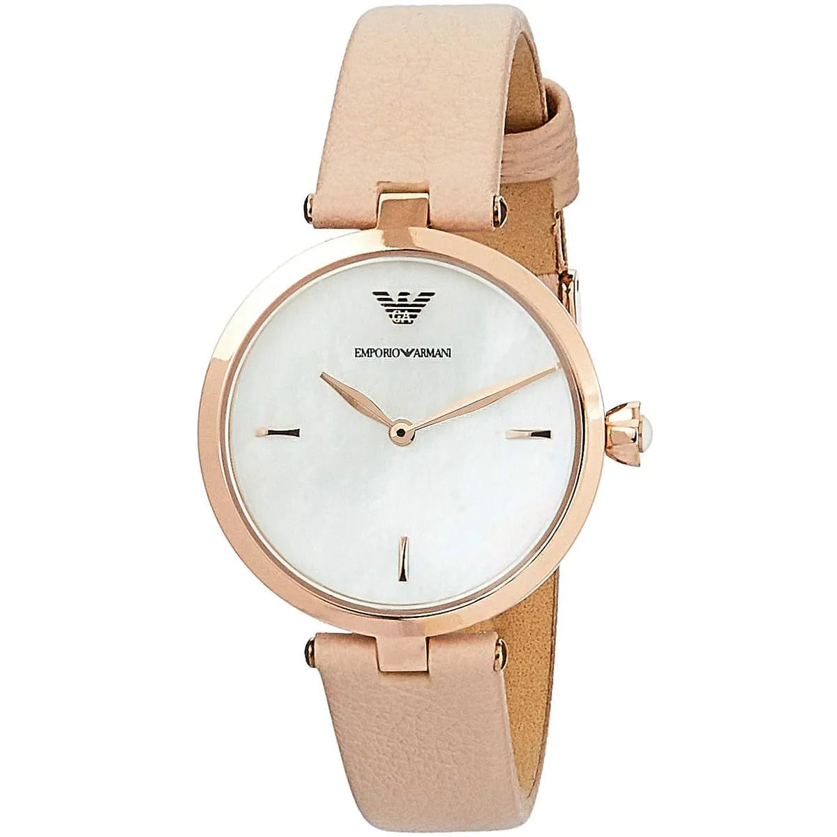 Emporio Armani Arianna Nude-Pink Leather Women's Watch AR11199