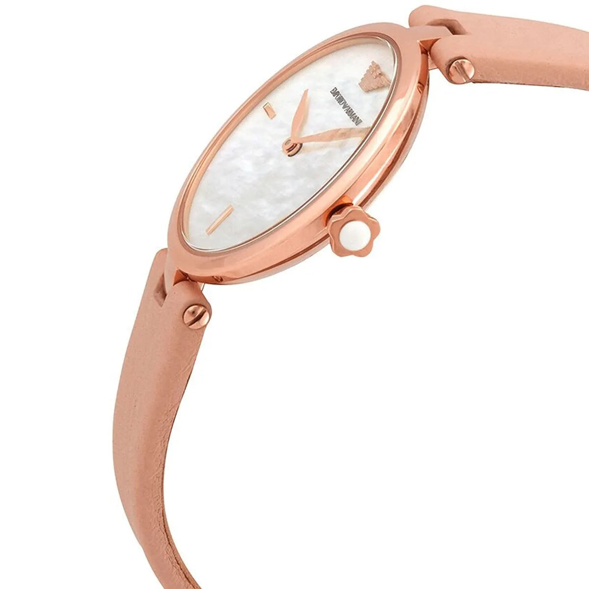 Emporio Armani Arianna Nude-Pink Leather Women's Watch AR11199