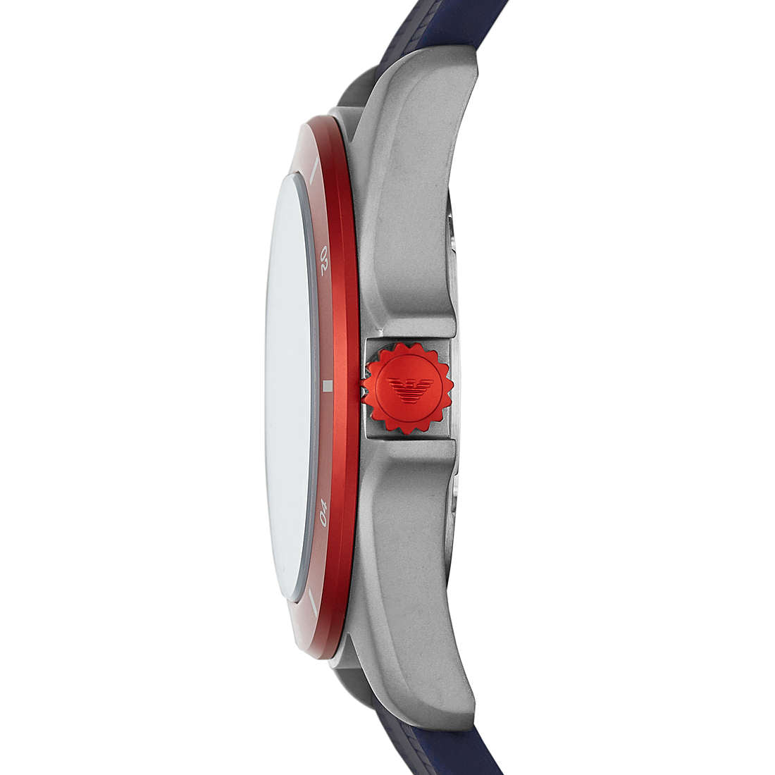 Emporio Armani Silicone Sigma Quartz Blue Dial Round Men Watch - AR11217