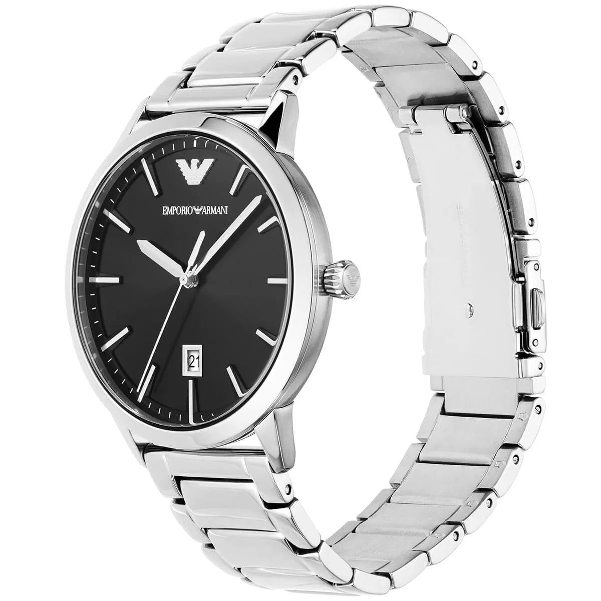 Emporio Armani Ruggero Black Dial Stainless Steel Men's Watch - AR11310