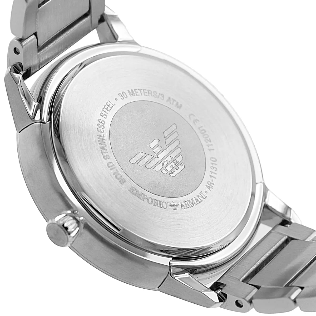 Emporio Armani Ruggero Black Dial Stainless Steel Men's Watch - AR11310