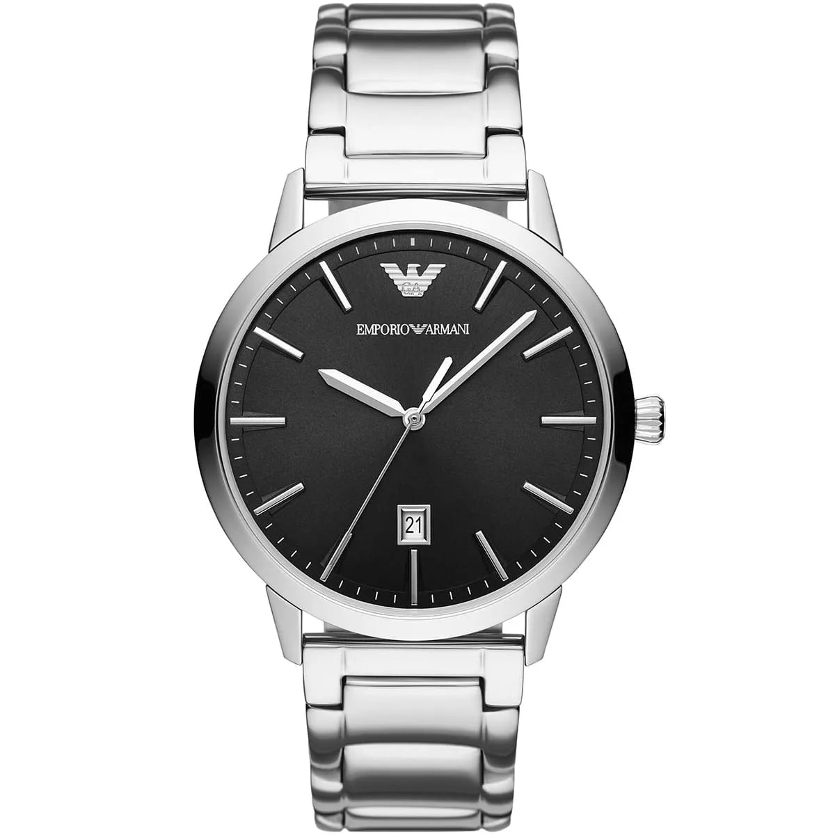 Emporio Armani Ruggero Black Dial Stainless Steel Men's Watch - AR11310