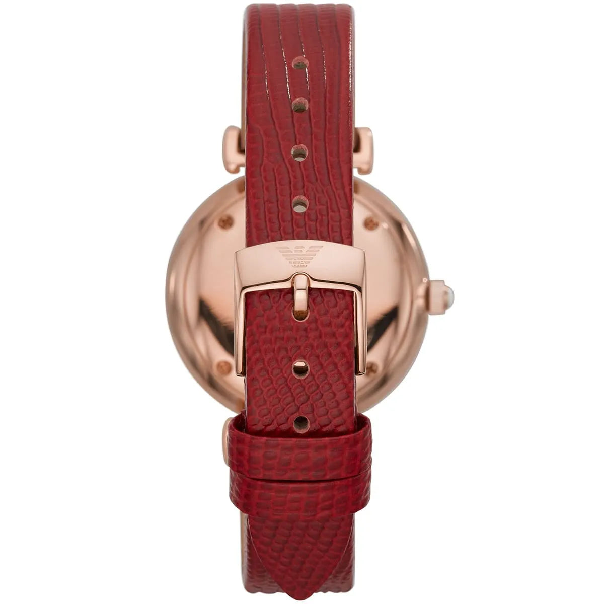 Emporio Armani Gianni T-Bar Quartz Leather Ladies Watch AR11322