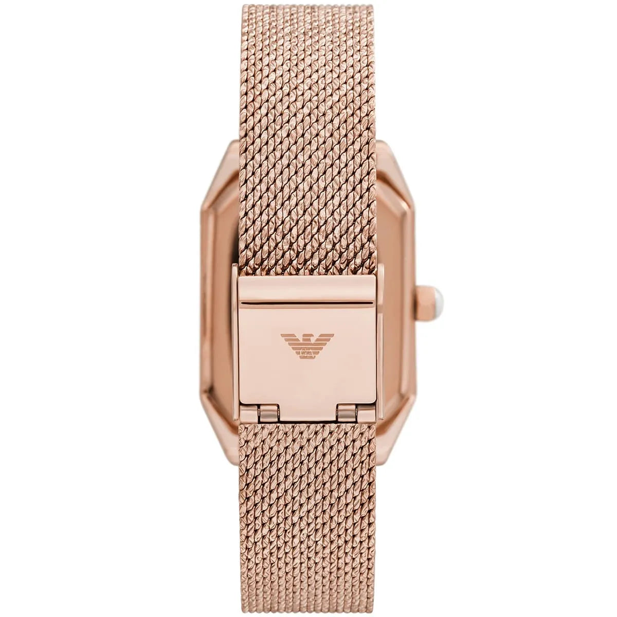 Emporio Armani Joy Quartz Rose Gold Dial Rose Gold Mesh Bracelet Watch AR11347