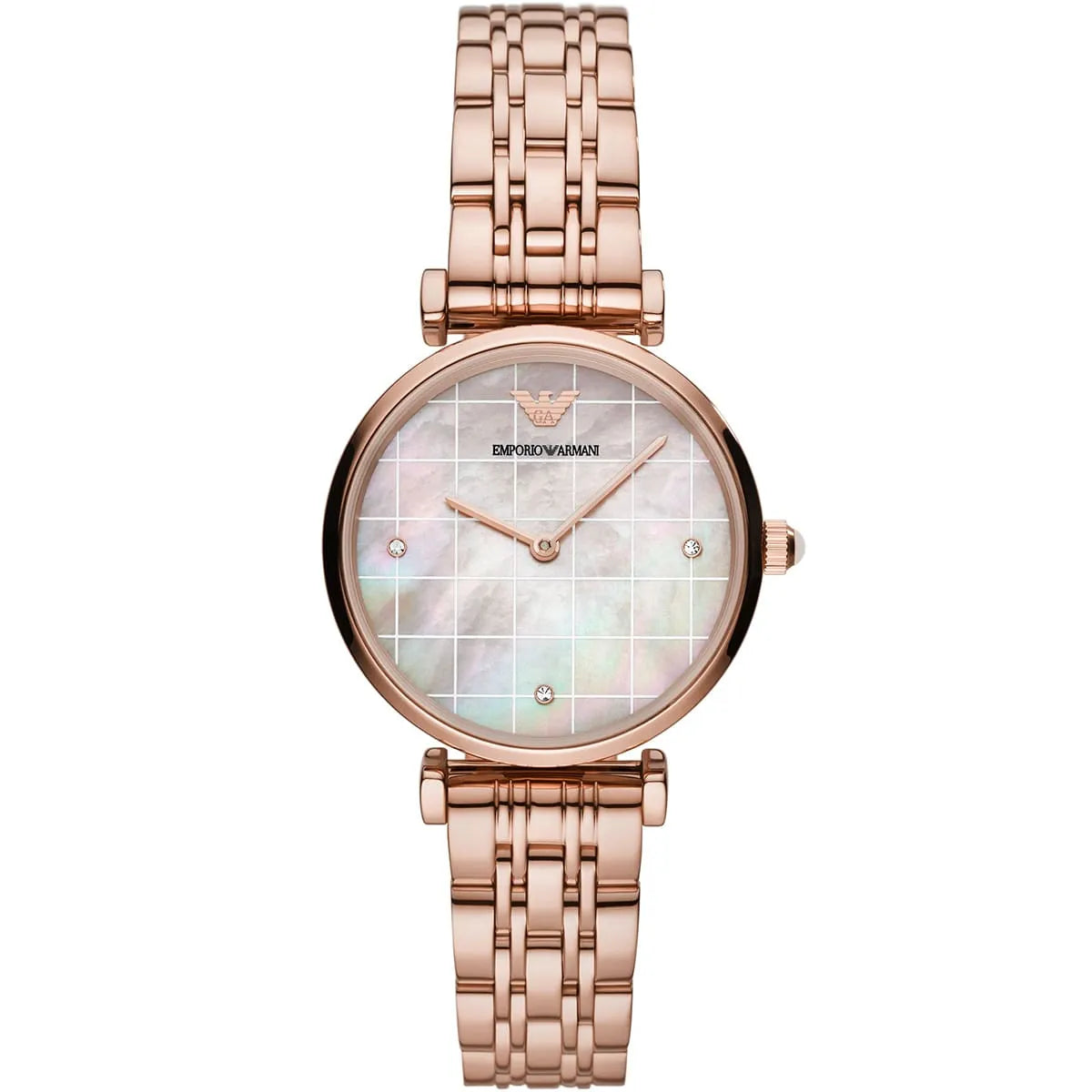Emporio Armani Multicolor Dial Rose Gold Women's Watch AR11385