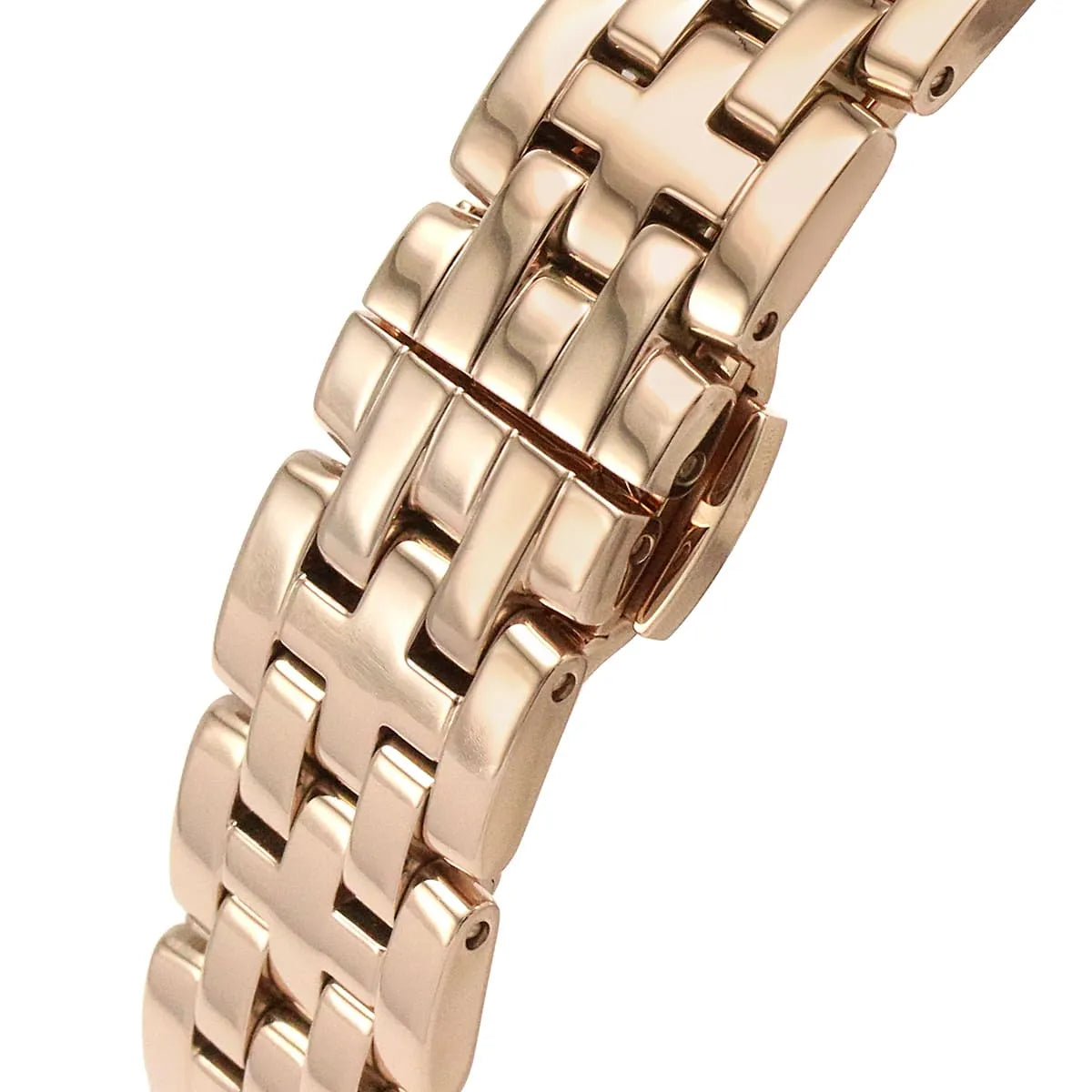 Emporio Armani Gioia rose gold steel bracelet with link detail