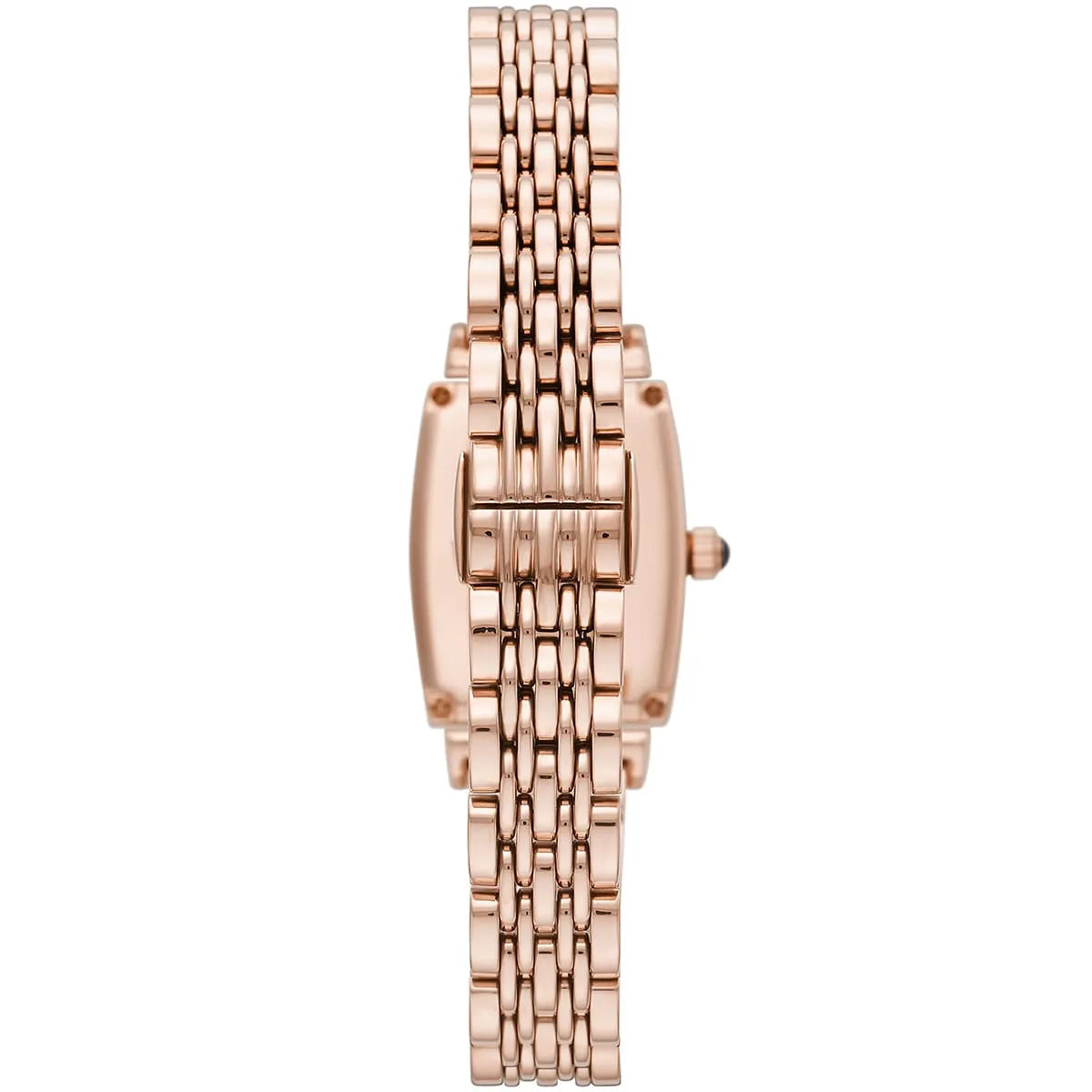 Emporio Armani Gianni T-Bar Crystals White Dial Rose Gold Watch AR11406