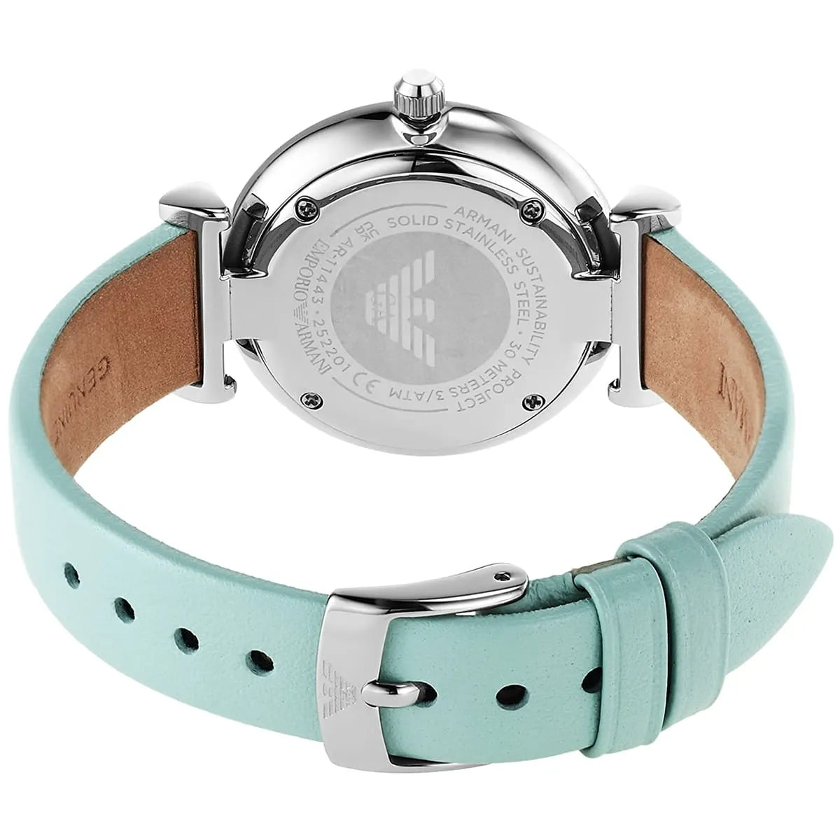 Emporio Armani Gianni T-Bar Analog Silver Dial Women's Watch-Ar11443 AR11443 - Image 7