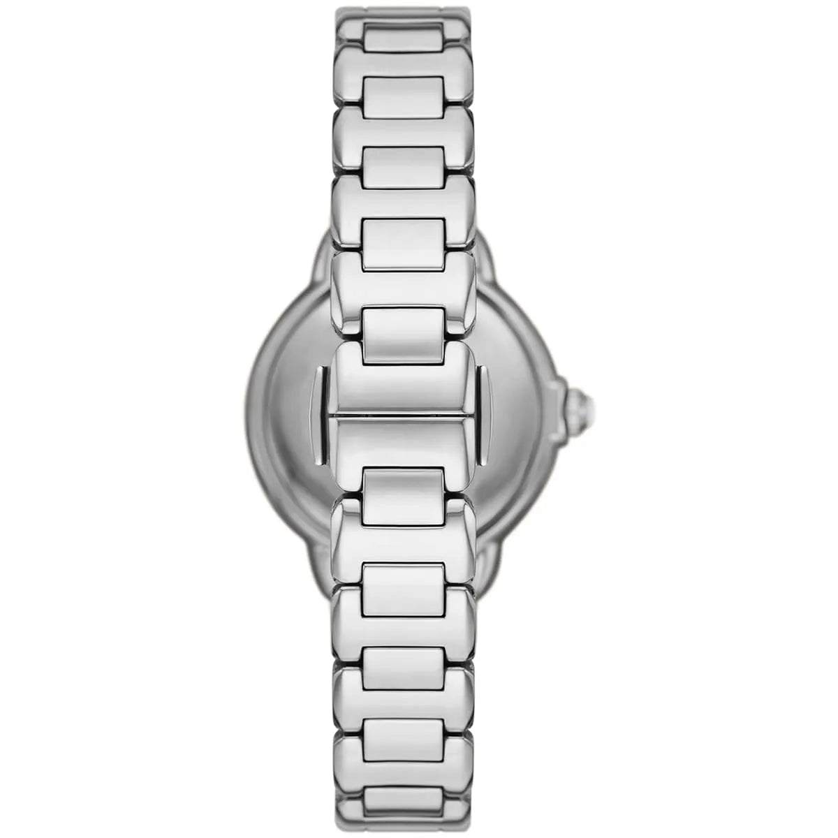 Stainless steel three-link bracelet strap of Emporio Armani Mia women's watch