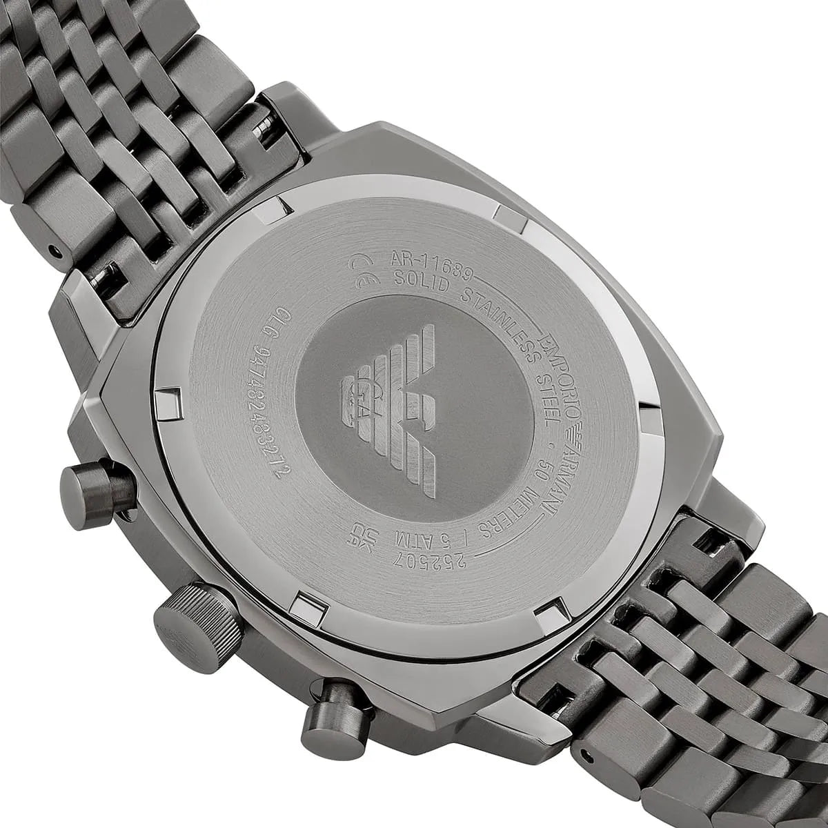 Emporio Armani Ruggero Gents Two-Hand Date Stainless Steel Men's Watch - AR11689