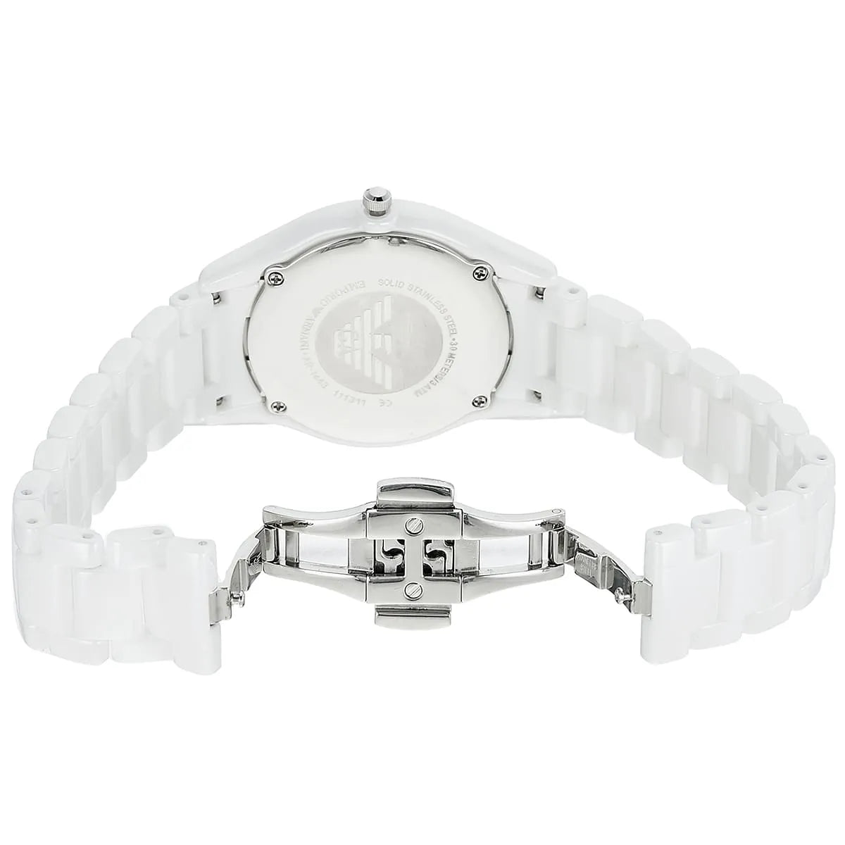 Emporio Armani Ceramic Valente Slim Medium Women's Watch - AR1443