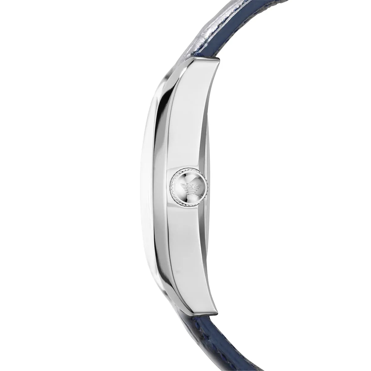 Emporio Armani Valente AR1666 side profile showing case thickness and strap