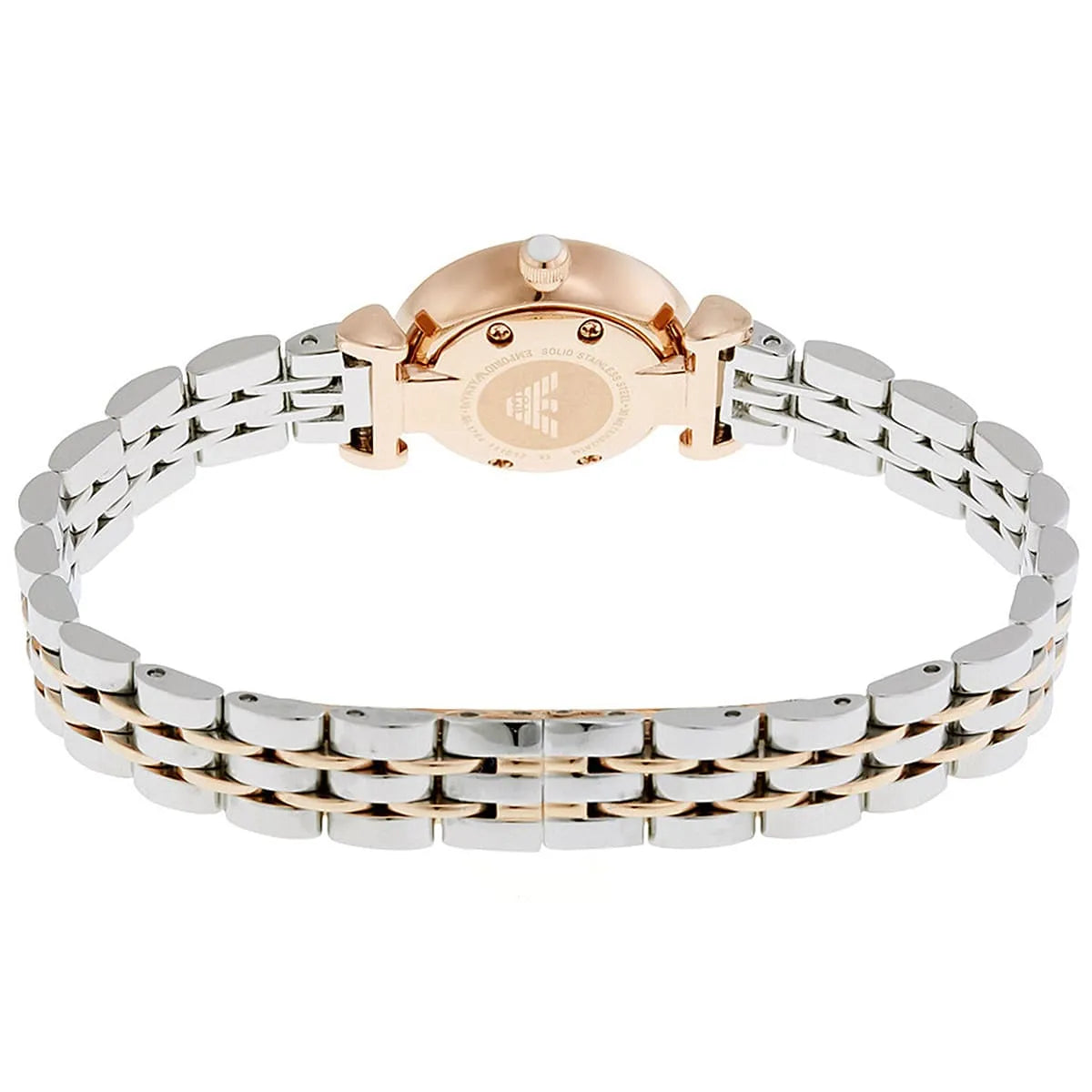 Emporio Armani Ladies' Watch AR1689 – Rose Gold & Stainless Steel, Mother-of-Pearl Dial, Quartz, 22mm, 3 ATM AR1689 - Image 8