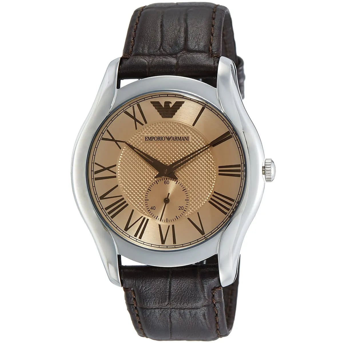 Emporio Armani Classic Amber Dial Brown Leather AR1704 Men's Watch AR1704 - Image 2